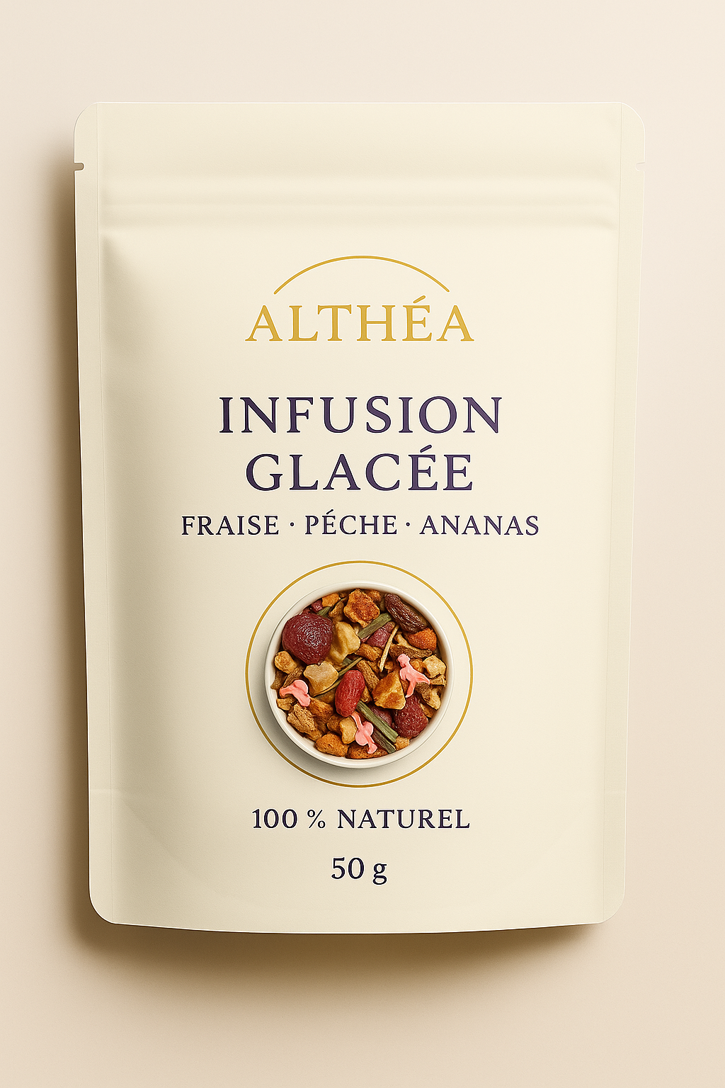 Althéa – Infusion Glacée Fraise, Pêche, Ananas (50 g)