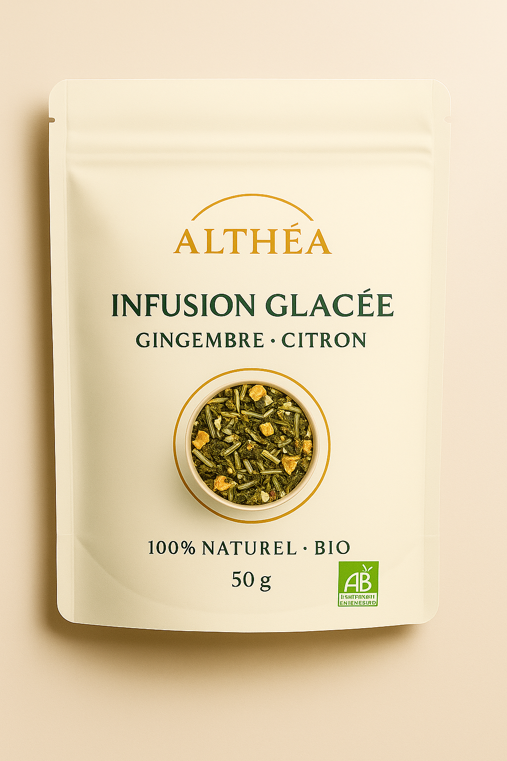 Althéa – Infusion Glacée Gingembre · Citron (BIO) – 50 g
