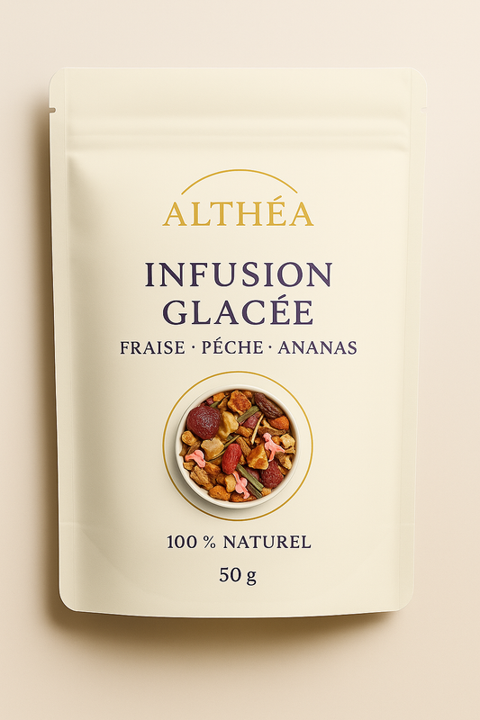 Althéa – Infusion Glacée Fraise, Pêche, Ananas (50 g)
